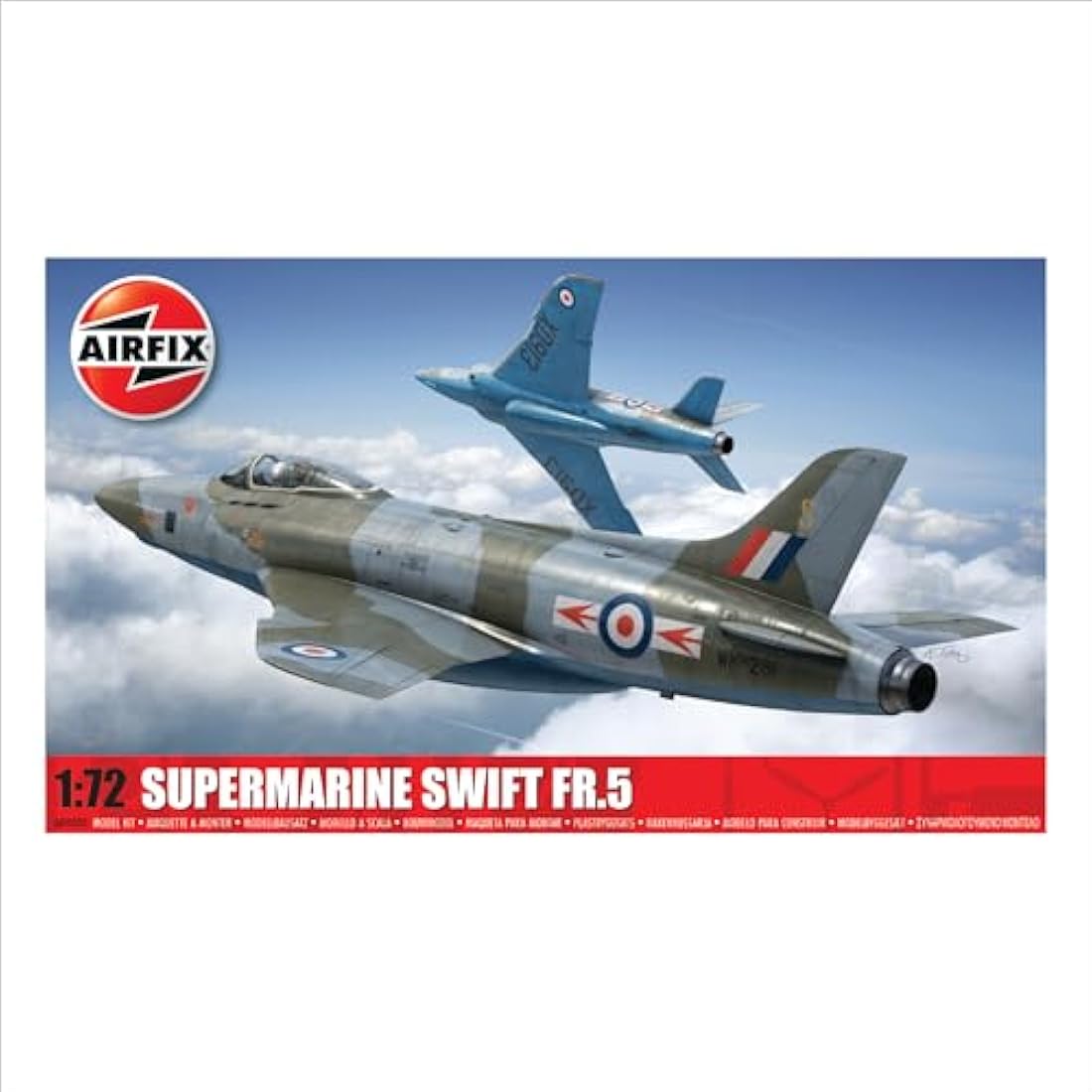 Airfix Model Set - A04003 Supermarine Swift FR.5 Model Building Kit - Plastic Model Plane Kits for Adults & Children 8+, Set Includes Sprues & Decals - 1:72 Scale Model
