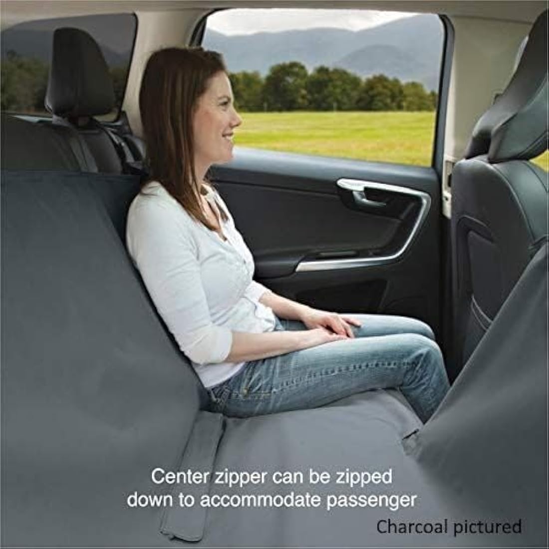 Kurgo Wander Hammock Cover, Dog Car Seat Protector, Durable Scratch-Resistant Material, Waterproof, Black