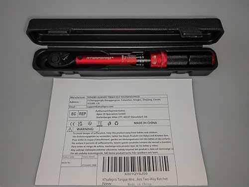 ATsafepro Torque Wrench 3/4 Inch, 100-600 Nm Torque Wrenchs, ±3% Error Accuracy with 48 Teeth Dual-Direction Adjustable for Repair of Car, Truck, Tractor
