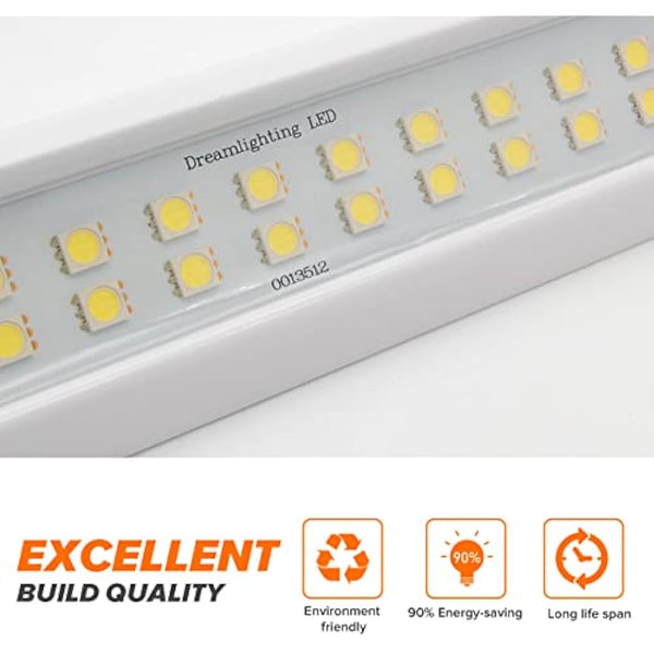 Dream Lighting Caravan LED Lights 12v Exterior Campervan Motorhome Awning Porch Lighting Waterproof IP66 9.8inch Aluminum Bar White