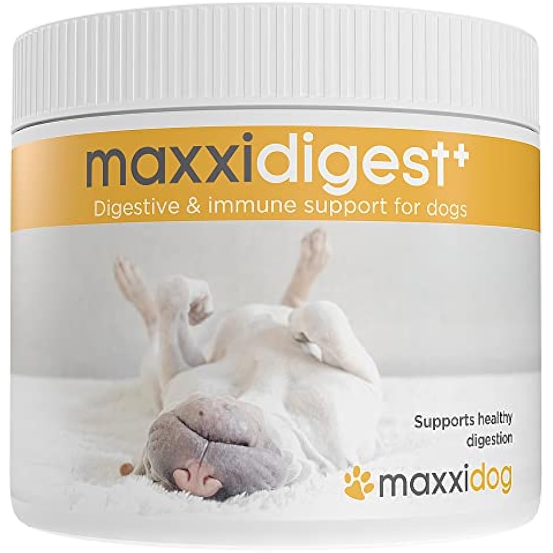 maxxipaws maxxidigest+ Probiotic & Prebiotic Powder Supplement - Digestive & Immune Support for Dogs, 200g