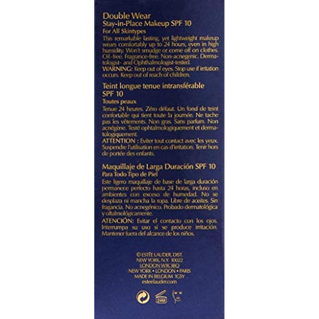 Estee Lauder Double Wear Stay in Place Makeup SPF 10 3C2 Pebble