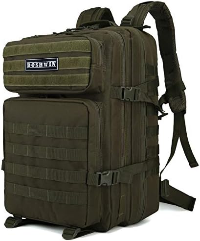 Doshwin 40L Military Backpack Tactical Army Assault Pack Molle Camo Rucksack for Camping Trekking Travel Hiking