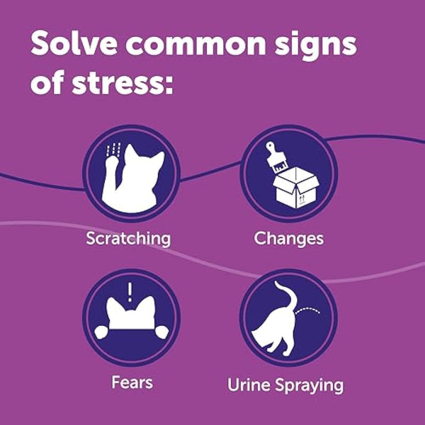 FELIWAY Classic 30 Day Cat Calming Odourless Refill for Pheromone Diffuser, 48ml - Helps Solve Common Signs of Stress in Cats & Kittens, Veterinary Recommended, Drug-free, Clinically Proven