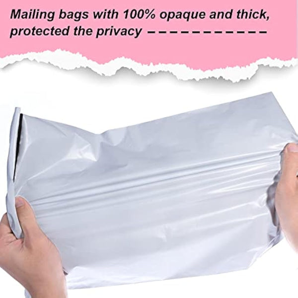 Mailing Postal Bags Self-Seal Closure - 6''x9''(152×228mm) - 100 Mixed Mailing Postal Self-Seal Closure Plastic Bags - Waterproof Plastic Envelopes for Posting