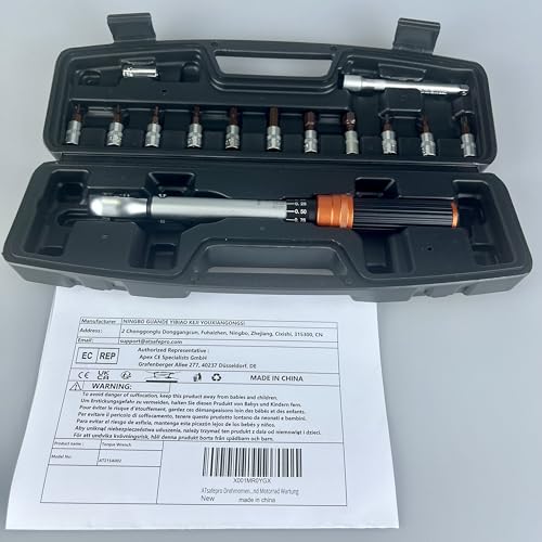 ATsafepro Torque Wrench 3/4 Inch, 100-600 Nm Torque Wrenchs, ±3% Error Accuracy with 48 Teeth Dual-Direction Adjustable for Repair of Car, Truck, Tractor