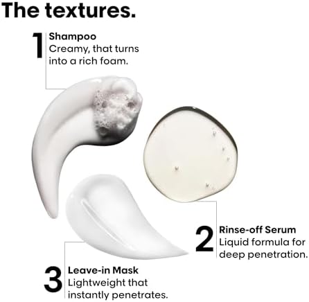 L'Oréal Professionnel Absolut Repair Molecular Shampoo, Rinse-Off Serum & Leave-In Treatment Mini Trio Kit, For Extremely Damaged Hair, Molecular Bond Repair & restores strength, 100ml, 75ml & 50ml