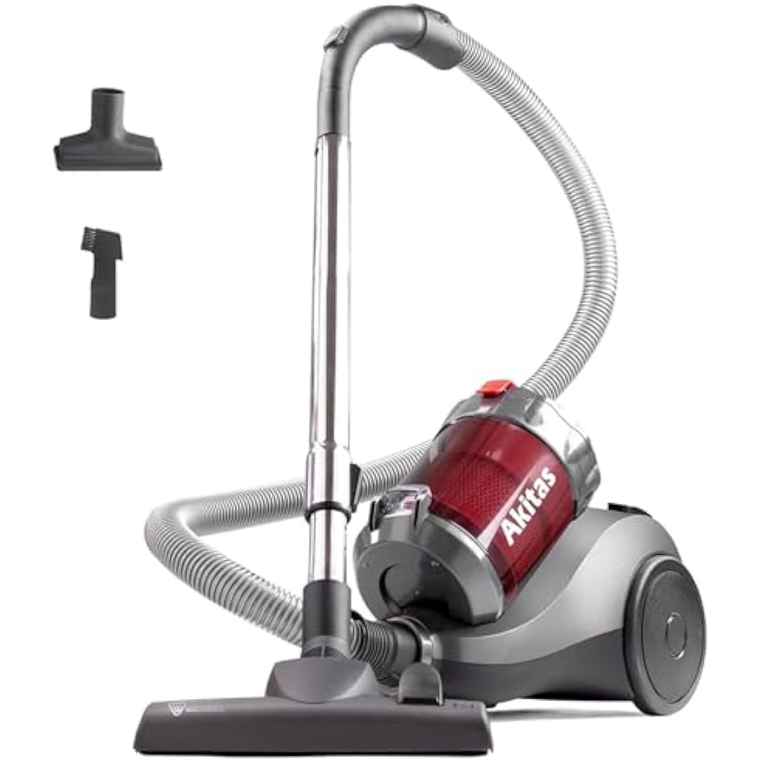 Akitas 800W Powerful Bagless Cylinder Vacuum Cleaner With German Wessel Werk Nozzle Head For Hard Floor & Carpet (C6)