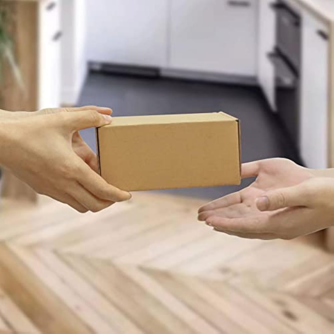 HORLIMER 25 Pack Shipping Boxes, 15.2x10.2x7.6cm(6x4x3 inches) Corrugated Cardboard Mailing Box, Brown