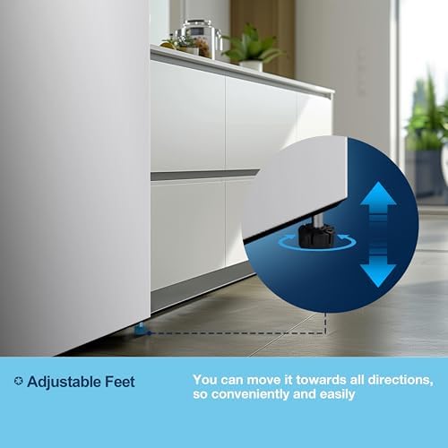 Fridgemaster MTZ55153E Freestanding Upright Freezer, 165 Litres, 143 cm Tall, 4 Star Freezer Rating, 55cm width, E Rated in White