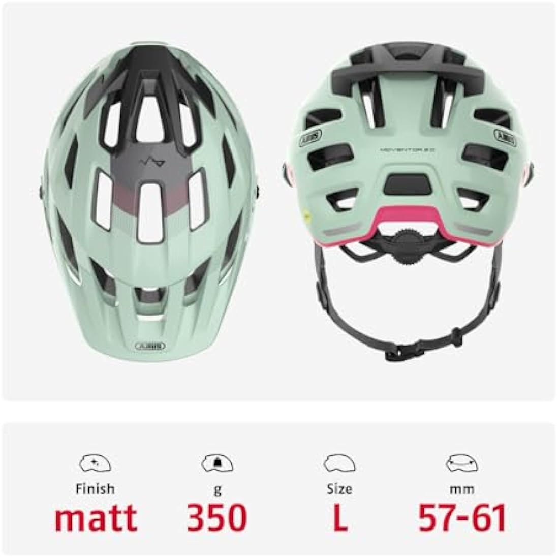 ABUS MTB Helmet Moventor 2.0 MIPS, Impact Protection for Off-Road Use, All-Mountain Helmet, Unisex Adult