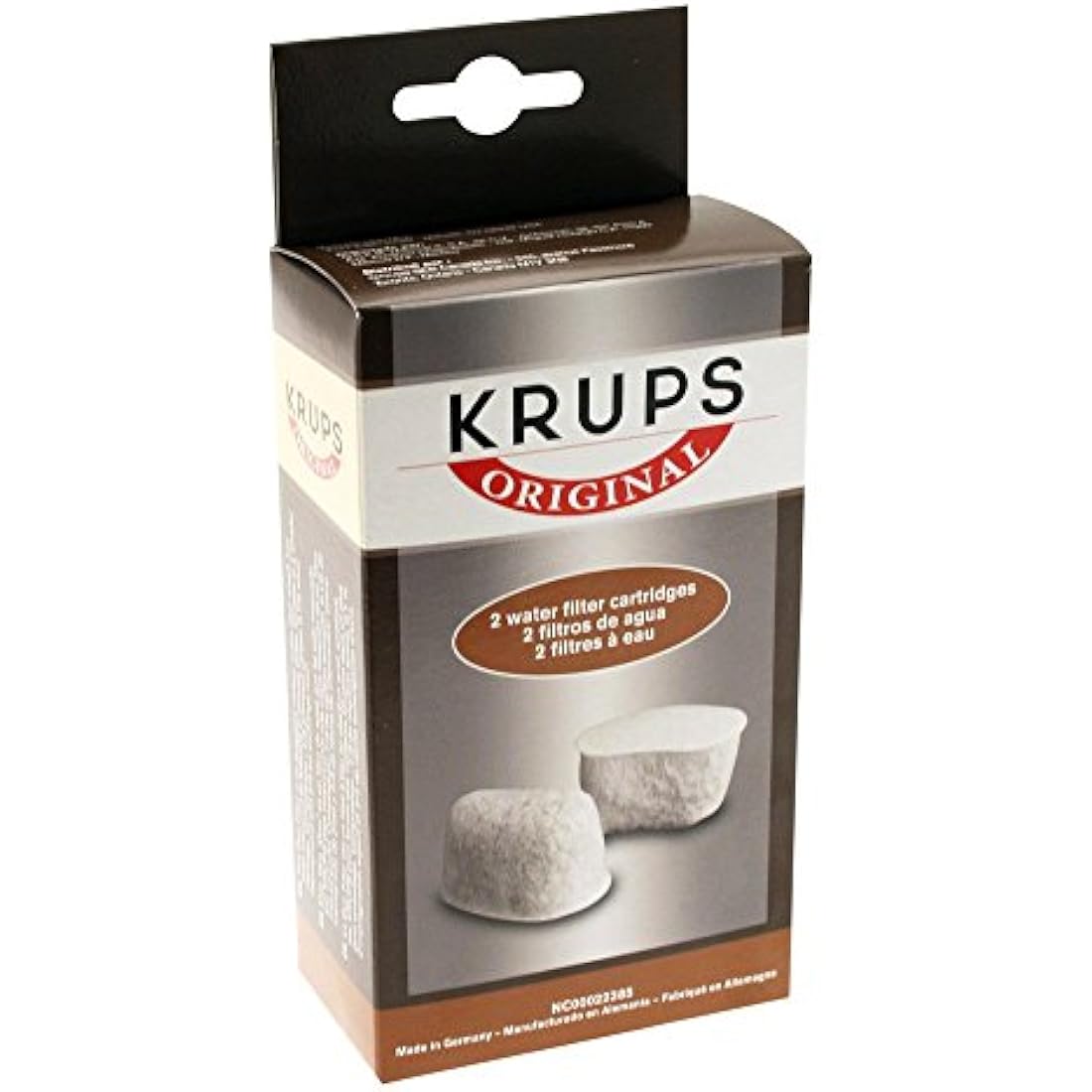 KRUPS 8000000302 Not Available F47200 Duo Filters Water Filtration System Coffee Makers Compatible with FMF/FME / 629/619 /180/176 / 466 and 467, 2-Pack, White