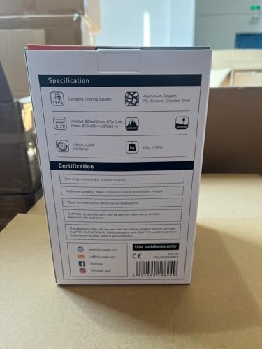 Fire-maple FMS-X2 Personal Cooking System Outdoor Hiking Camping Equipment Oven with Piezo Ignition POT Support & Stand for Outdoor Acitivities- Portable Propane Gas Stove Burner