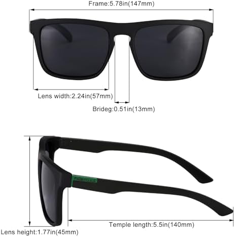 2pcs Sunglasses Mens, UV400 Protection Polarised Sunglasses Retro Sun Glasses Outdoors Sports Golf Cycling Fishing Hiking Eyewear sunglasses for Men