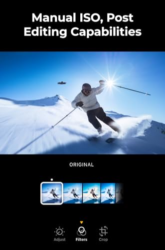 HOVERAir X1 PROMAX 8K Action Flying Camera, Foldable Drone with Camera with 26Mph Follow Speed, 10+ Fully Automatic Flight Modes, Fly Anywhere with OmniTerrain, SmoothCapture 2.0(Skiing Combo)