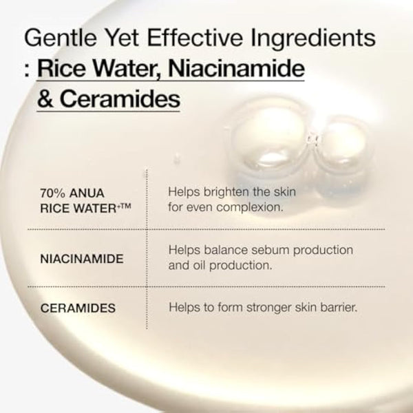 ANUA Rice 70 Glow Milky Toner (250 ml)