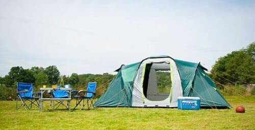 Coleman Spruce Falls 4 Tent | 4 Man Vis-a-Vis Family Tent with 2 opposite XXL size Bedrooms and Living area | 4 Person Camping Tent | 3000mm Waterproof | Sewn-in Groundsheet