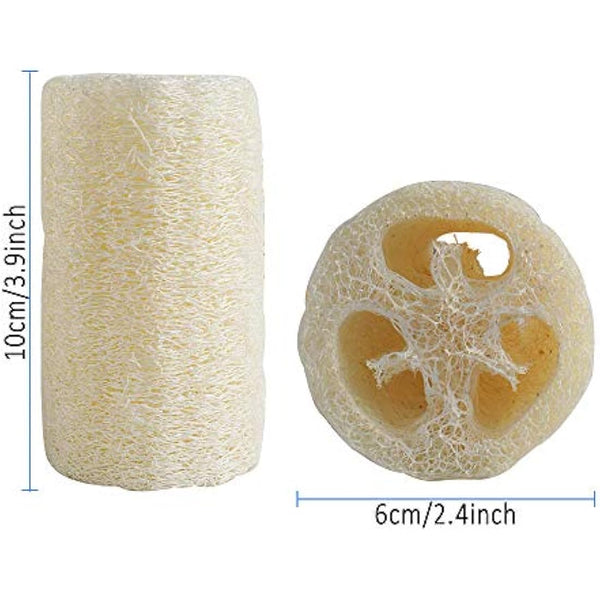 8pcs Organic Loofah Sponge, Natural Loofah Sponge, Organic Luffa, Organic Sponge Bath for Shower Scrubbing and Kitchen Cleaning(6 * 10cm)