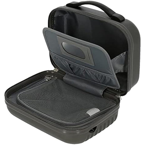 Roll Road India Adaptable Beauty Case Grey 29x21x15 cms ABS