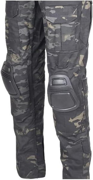 H Welt EU Mens Military Pants with Knee Pads for Strategy Game Airsoft Paintball Shooting Combat