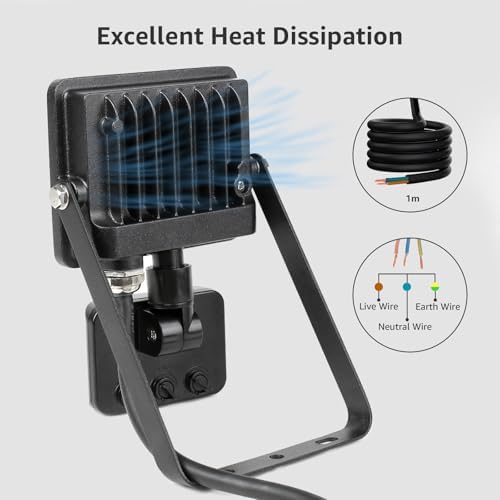 Lepro 50W Security Lights Outdoor Motion Sensor, 4200 Lumens PIR Sensor Security Light, Super Bright, Ultra Thin, Water-Resistant Flood Light for Garden, Patio, Backyard, Rooftop and More