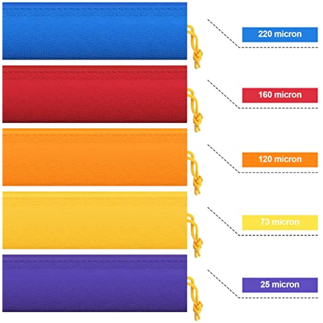 Hyindoor herbal oil extraction bubble bags, for ice extraction, 20L, 5 bags