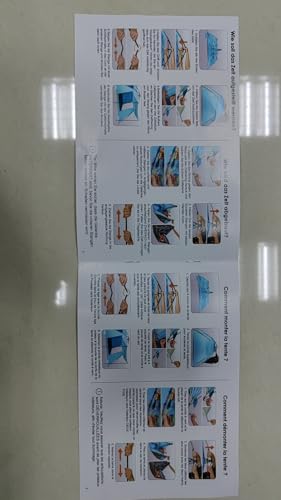 4-5 Person Instant Pop Up Automatic Beach Tent, Extra Large Portable Ventilated Automatic Beach Sun Shelter Tent, UPF 50+ Easy Setup Beach Tent for Picnic,Beach,Garden