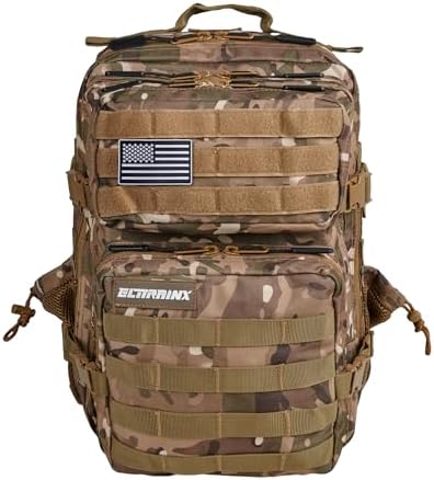 ELITRAINX 25L Tactical Military Waterproof Backpack for Sports, Cabin Airplane, Gym, Outdoors, CrossTraining by Elitex Training