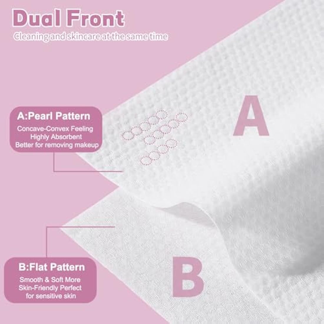 Disposable Face Towel 600 Count for Washing Soft Cotton Dry Wipes Facial Cloths Towelettes for Washing and Drying, Facial Tissue for Cleansing, Skincare and Makeup Remover