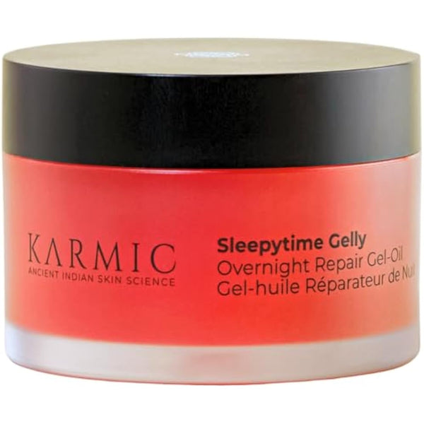 Karmic Skin Anti Ageing Night Face Cream | Wrinkle, Dark Spot & Hyperpigmentation Facial Moisturiser | Vitamin C & E, Natural Retinol | For Women & Men | Hydrating, Anti Aging Sleepytime Gelly