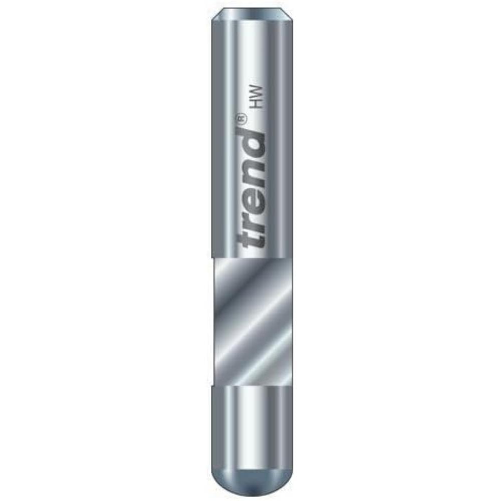 Trend Professional Guided Trimmer, 1/2 Inch Shank, 12.7mm Cut Diameter, 50mm Cut Length, Tungsten Carbide Tipped, 46/23X1/2TC