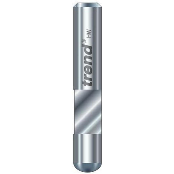 Trend Professional Guided Trimmer, 1/2 Inch Shank, 12.7mm Cut Diameter, 50mm Cut Length, Tungsten Carbide Tipped, 46/23X1/2TC