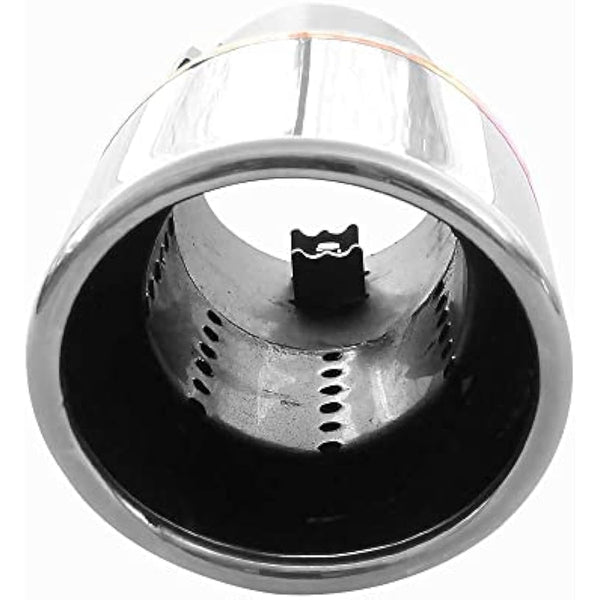 Single Exhaust Tip Performance Sport Muffler Universal Trim Tail End Pipe Stainless Steel Chrome