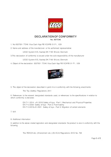 LEGO Speed Champions Oracle Red Bull Racing RB20 F1 Race Car Model with a Collectible Formula 1 Driver Minifigure - Display Set for Adult Motorsport & Racing Fans 77243