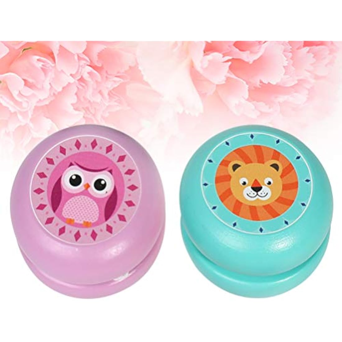 2pcs Yoyo Toys Kids Lovely Cartoon Animal Pattern Yoyo Toys Classic Fun Children Random Style