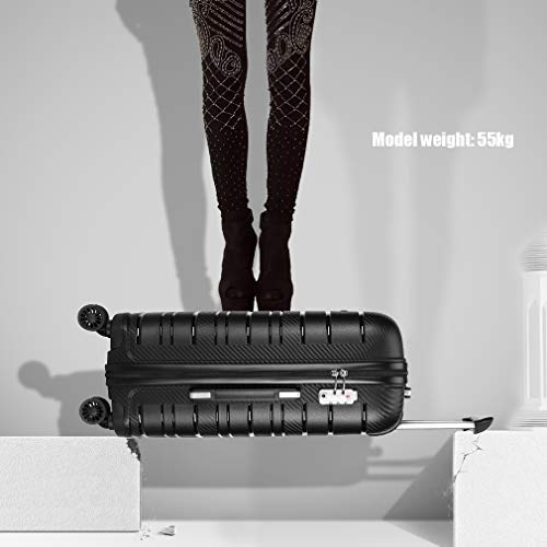 Kono Lightweight Suitcase Hand Luggage Polypropylene Hard Shell Travel Trolley