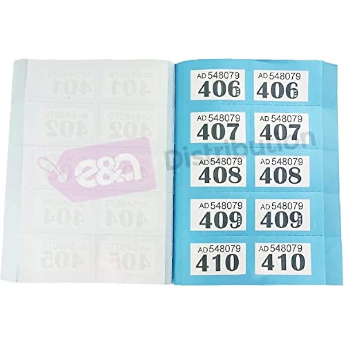 4 x Books of Cloakroom and Raffle Tickets - 1 -1000 Tombola Draw Numbered Charity Events Prize Draw Lucky Draw