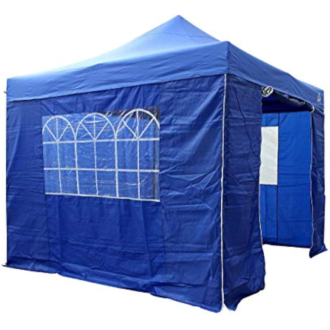 All Seasons Gazebos | 3x3m Heavy Duty Pop Up Gazebo with Removable Walls, Weight Bags, Rope, Pegs and Carry Bag (Royal Blue)