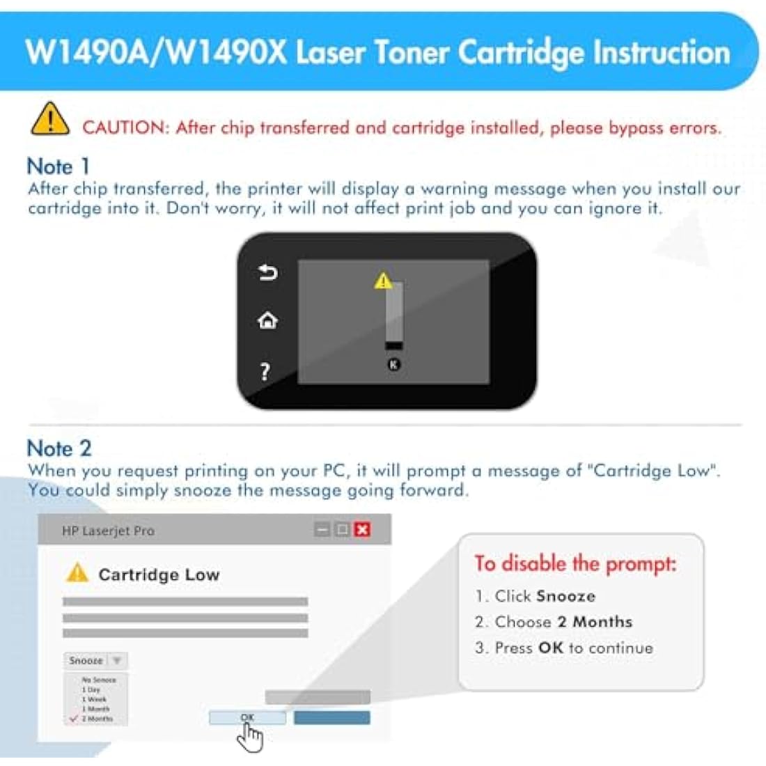 INFITONER 149A No Chip Toner Cartridge Replacement for HP 149A W1490A W1490X 149X H1490AT Laser Pro 4002DW 4002DN 4102FDW 4102FDN 4102D - Black, 1-Pack
