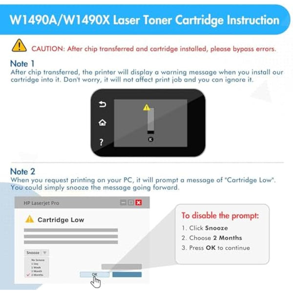 INFITONER 149A No Chip Toner Cartridge Replacement for HP 149A W1490A W1490X 149X H1490AT Laser Pro 4002DW 4002DN 4102FDW 4102FDN 4102D - Black, 1-Pack
