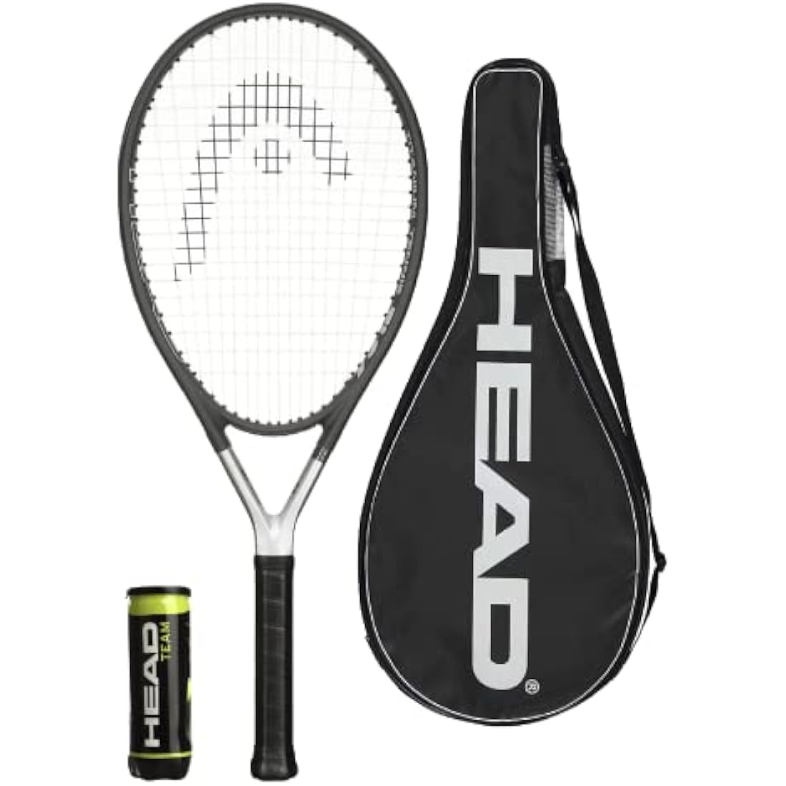 HEAD Ti S6 Titanium Tennis Racket, Protective Cover & 3 HEAD Team Tennis Balls