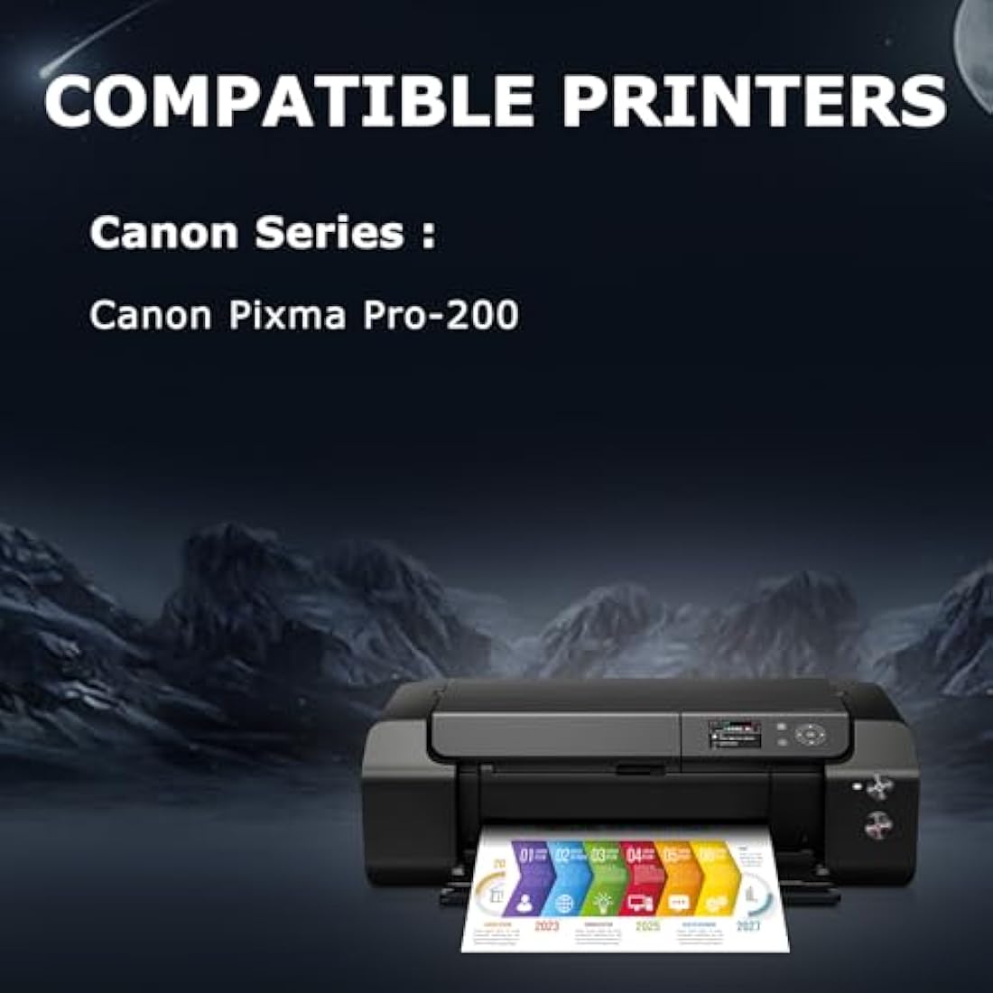 DOUBLE D CLI-65 Ink Cartridges Compatible for Canon 65 CLI-65 CLI65 CLI 65 Ink, High Yield Work with Canon PIXMA PRO-200 Printer 8 Pack (Pigmet BK,C,M,Y,PC,PM,GY,LGY)
