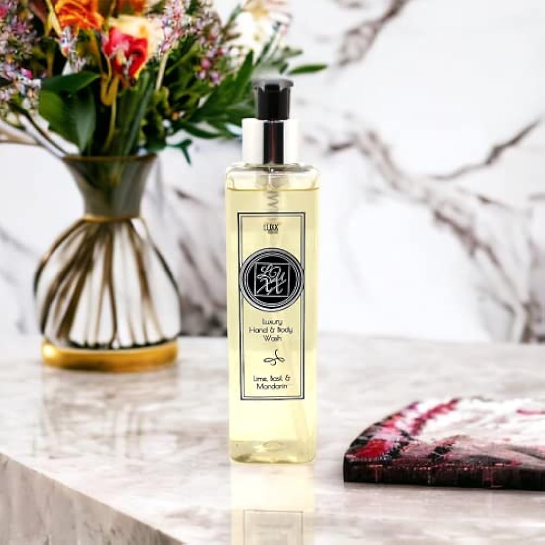 Luxx Creations - Hand Soap & Body Wash 250ml (Lime, Basil & Mandarin) - Highly Fragranced, Free from SLS, Vegan Friendly