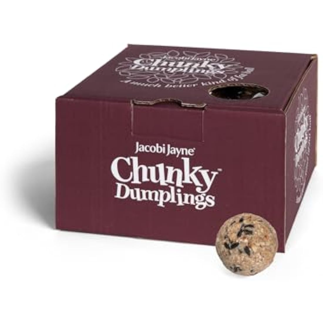 Fat Balls For Wild Birds - Jacobi Jayne® Chunky Dumplings™ Premium Suet Balls - Pack Of 18 x 100g - High Energy Fat Balls Wild Bird Food Feed To Attract Small Wild Birds Year Round