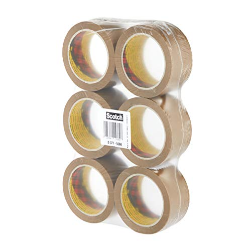 Scotch 28280 Classic Clear Packing Tape. Easy To Unwind Box Sealing Tape. Ideal for Sealing Boxes and Parcels. 6 Rolls