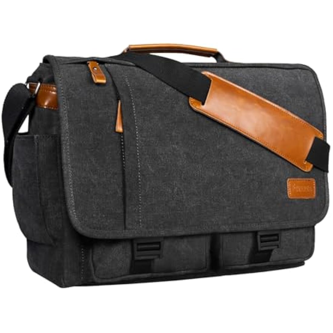 Estarer Laptop Satchel Messenger Bag 17.3 Inch Mens Large Teacher Shoulder Bag for Work Office School