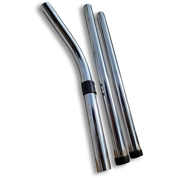 ABC Products Compatible/Replacement Extension Steel Metal Pipes Tubes (Complete Set of 3) for All Numatic Henry Edward Hetty James George Wet & Dry Hoover Vacuum Cleaner