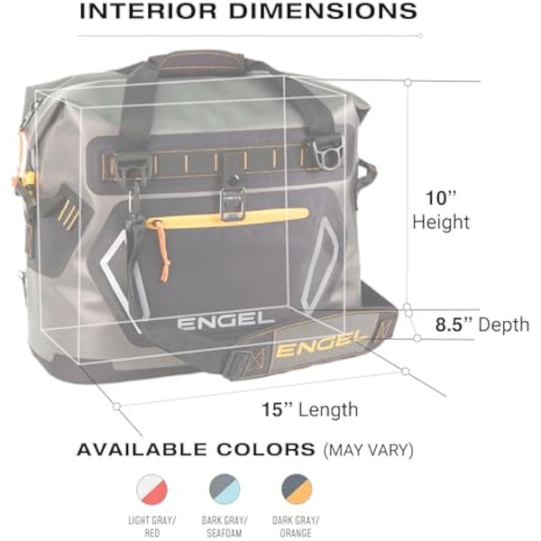 ENGEL HD20 20.8 L Cool Bag Large Enough for 40 Cans - Leak-Proof, Portable, Insulated Lunch Cool Bag for Camping, Picnic, Fishing, Tailgating & Outdoor Activities - Travel Ice Cooler Soft Box