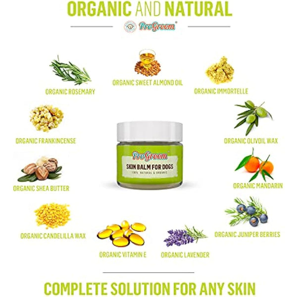 Dog Skin Balm for Itchy Skin - Natural and Organic Ointment for Dogs - Itchy Dog Balm Safe for Licking