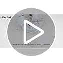 Dorlink LED Ceiling Light, 36W 3240LM Modern Design Ceiling Lighting, 3 Lights Living Room Ceiling Light Acrylic White Flower Fittings Ceilings for Bedroom, Kitchen, Dining Room 3000K Warm White